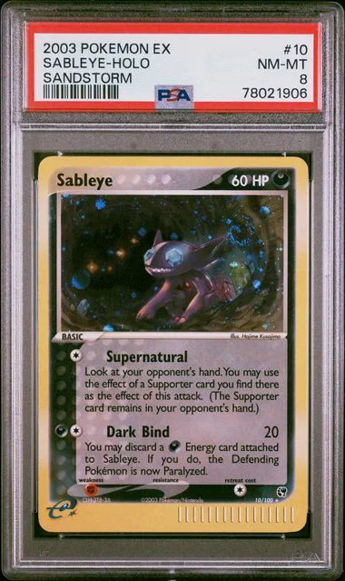 2003 Pokemon Ex Sandstorm Sableye-Holo #10 card image