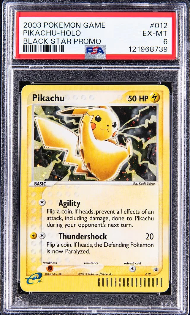 2003 Pokemon Game Black Star Promo Holofoil Pikachu #012 card image