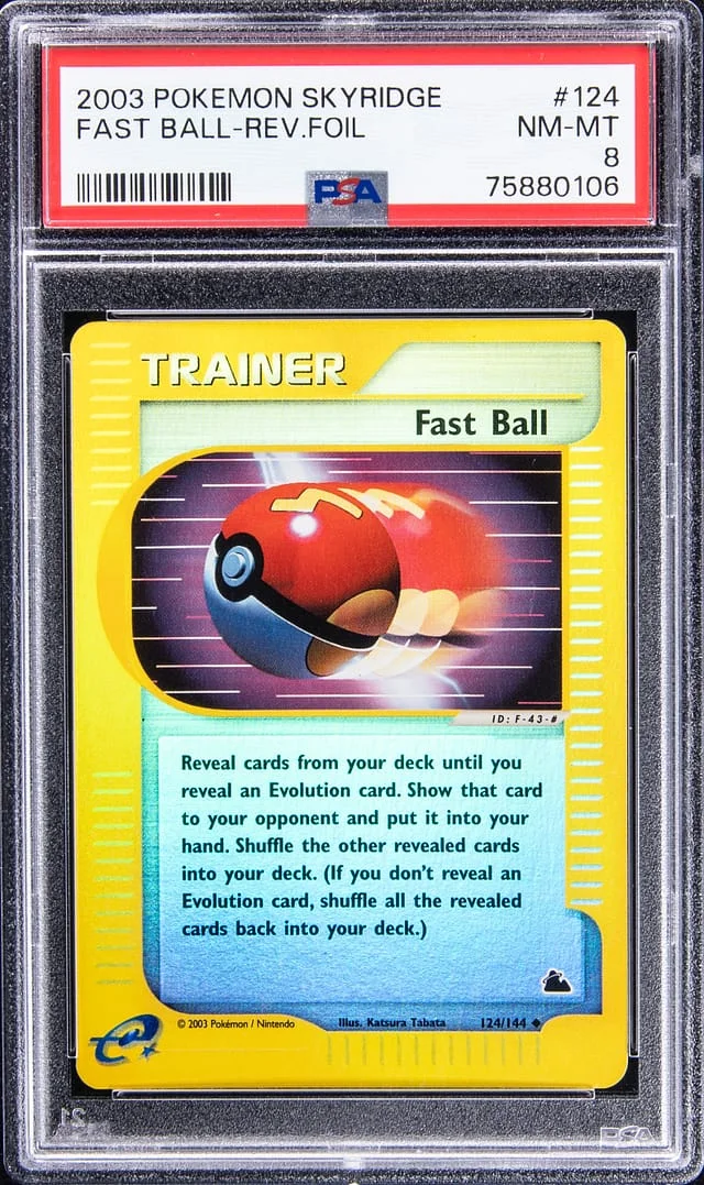 2003 Pokemon Skyridge Fast Ball - Reverse #124 card image