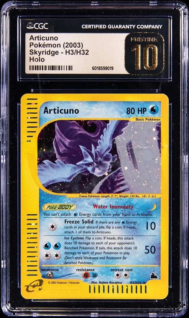 2003 Pokemon Skyridge Holo Articuno #H3 card image