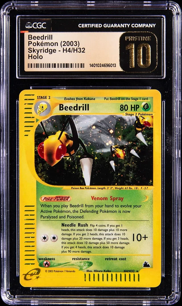 2003 Pokemon Skyridge Holo Beedrill #H4 card image
