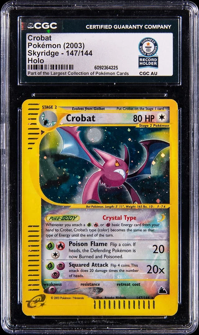 2003 Pokemon Skyridge Holo Crobat #147 card image