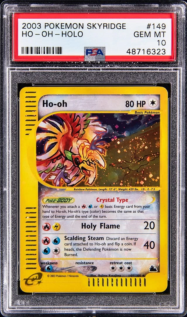 2003 Pokemon Skyridge Holo Crystal Ho-Oh #149 card image