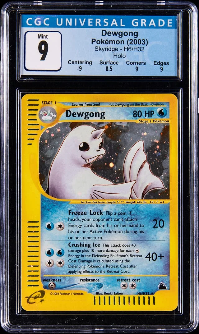 2003 Pokemon Skyridge Holo Dewgong #H6 card image
