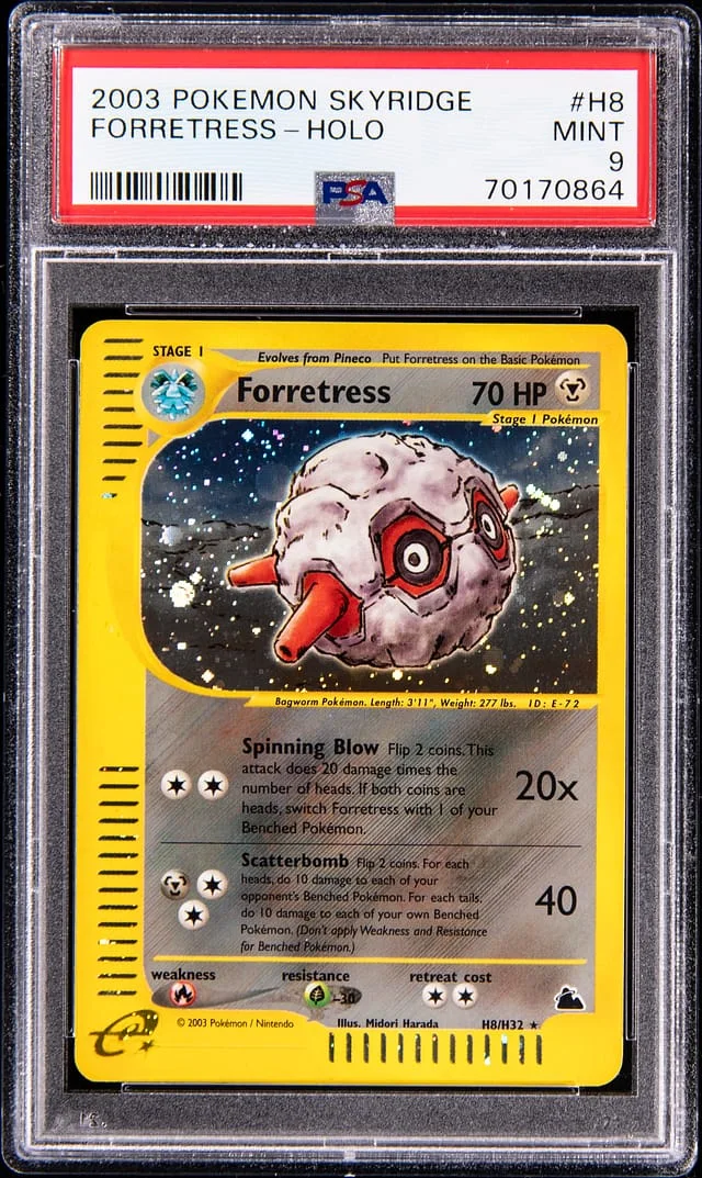 2003 Pokemon Skyridge Holo Forretress #H8 card image