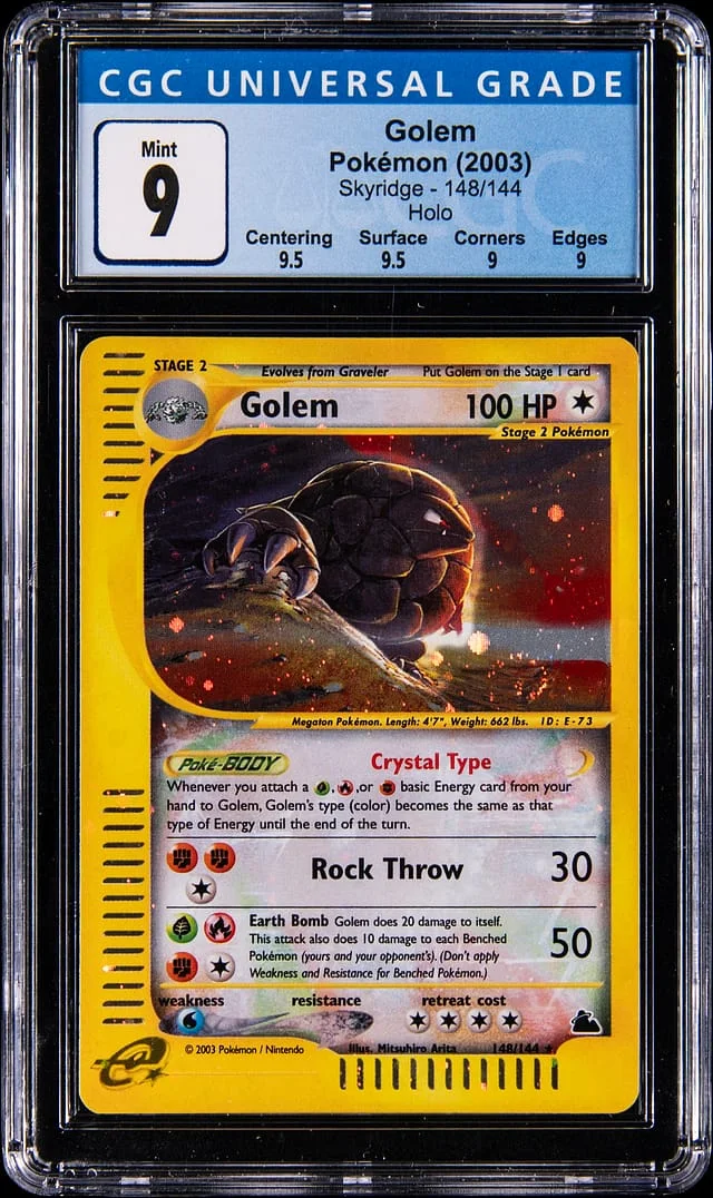 2003 Pokemon Skyridge Holo Golem #148 card image