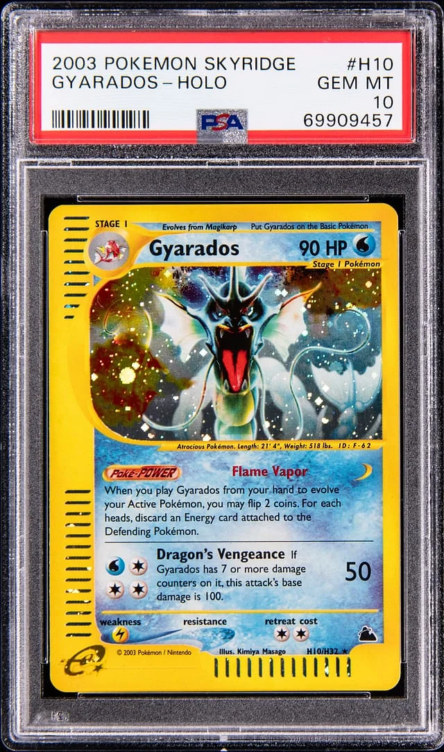 2003 Pokemon Skyridge Holo Gyarados #H10 card image