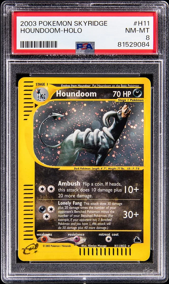 2003 Pokemon Skyridge Holo Houndoom #H11 card image