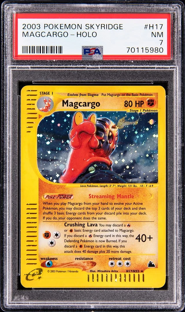 2003 Pokemon Skyridge Holo Magcargo #H17 card image