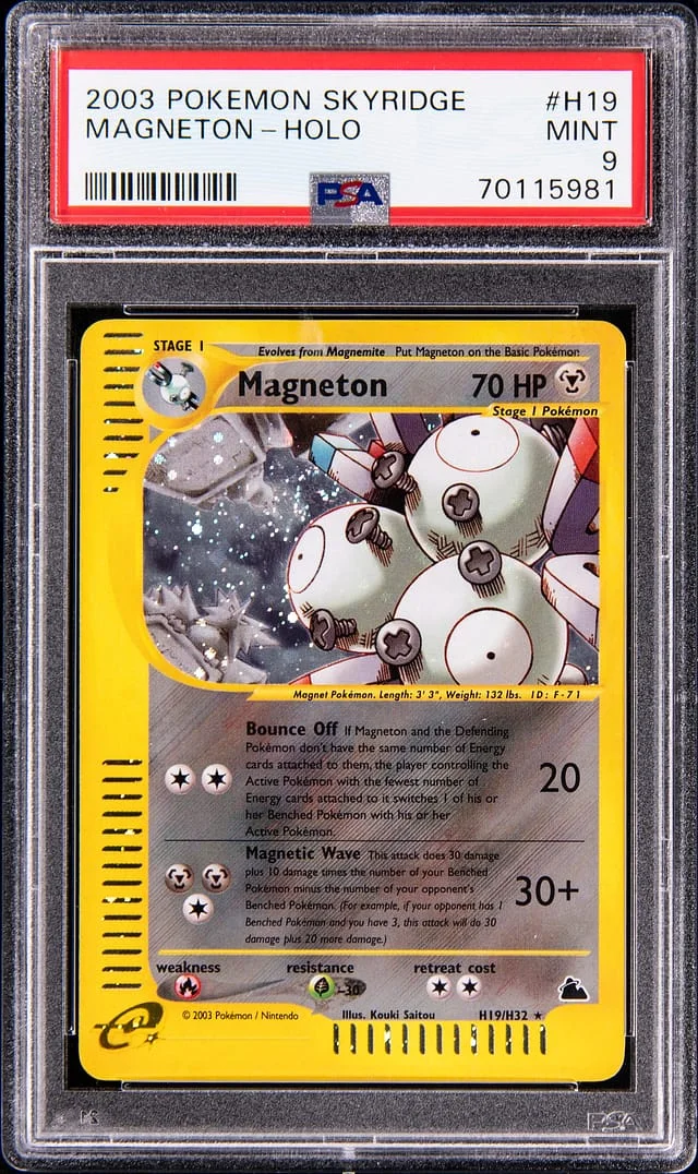 2003 Pokemon Skyridge Holo Magneton #H19 card image