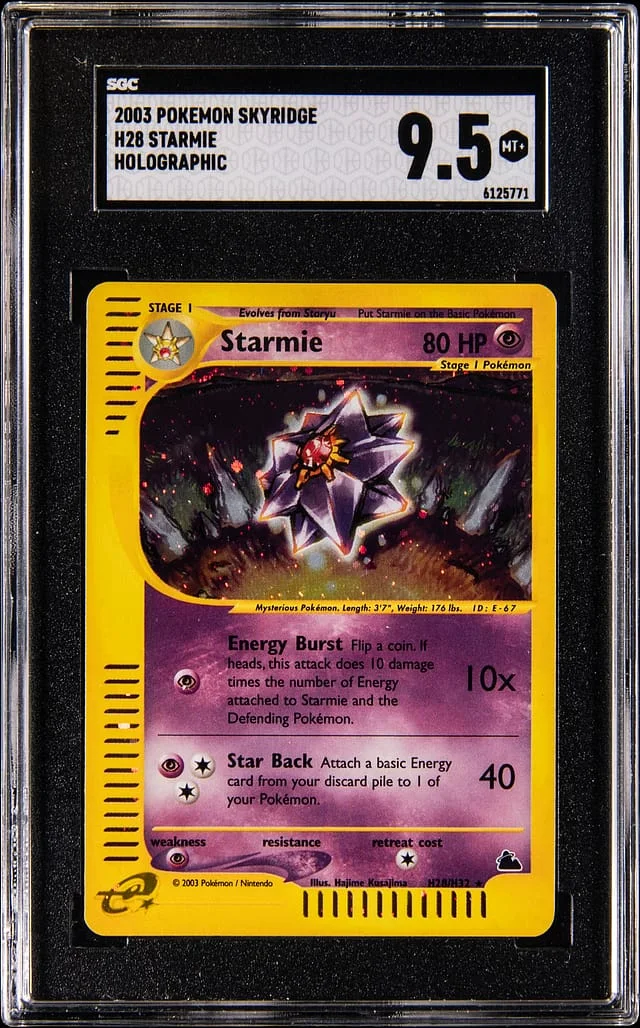 2003 Pokemon Skyridge Holo Starmie #H28 card image