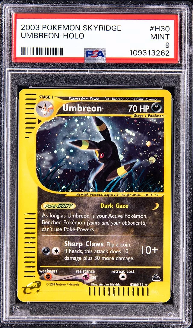 2003 Pokemon Skyridge Holo Umbreon #H30 card image
