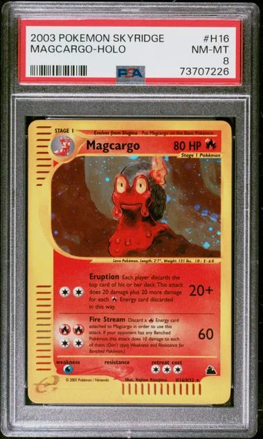 2003 Pokemon Skyridge Holofoil Magcargo #H16 card image