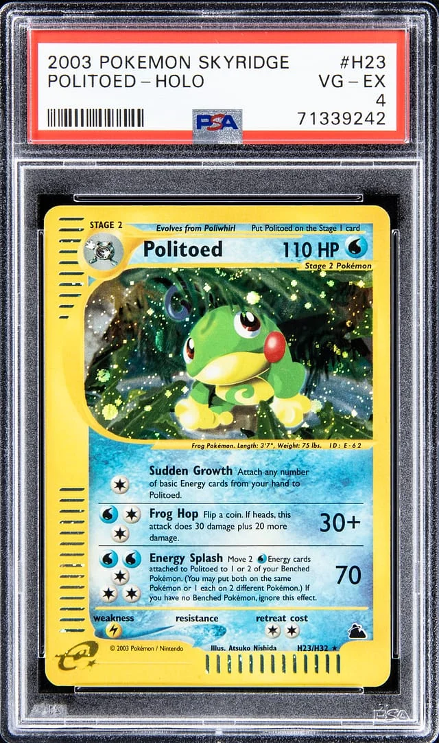 2003 Pokemon Skyridge Holofoil Politoed #H23 card image