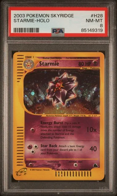 2003 Pokemon Skyridge Holofoil Starmie #H28 card image