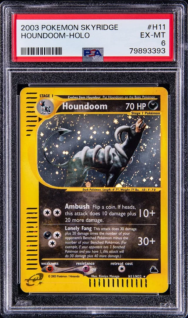 2003 Pokemon Skyridge Houndoom-Holo #H11 card image
