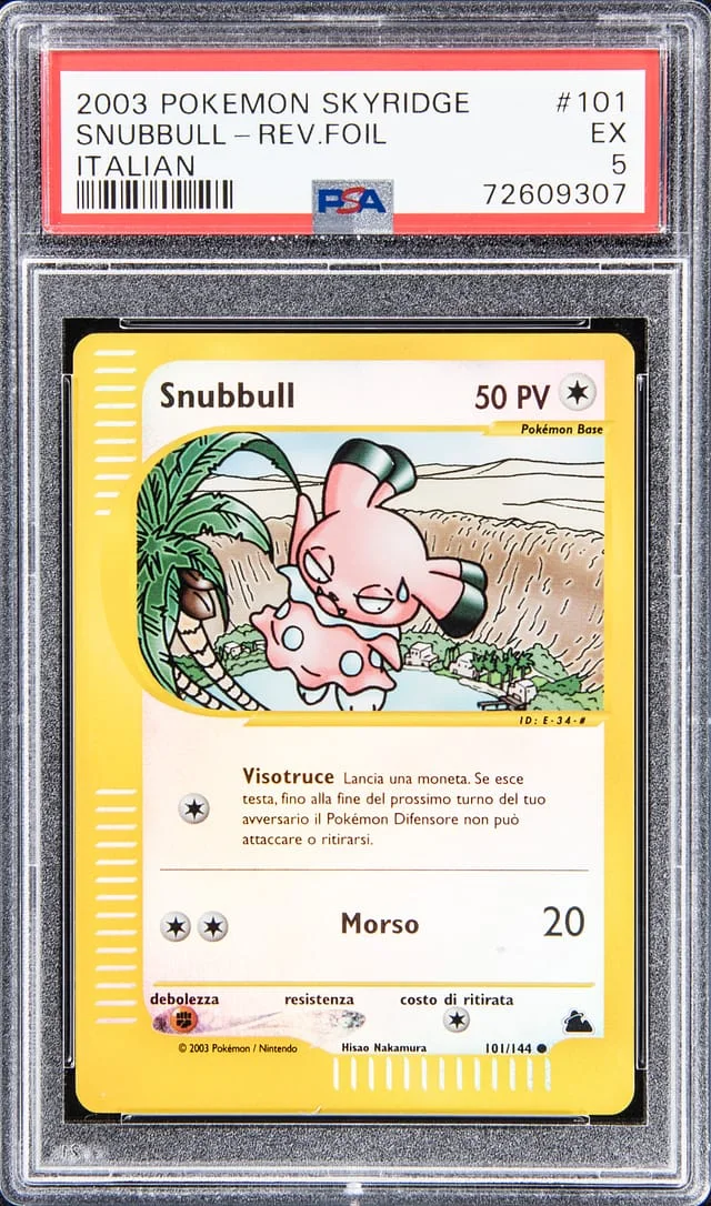 2003 Pokemon Skyridge Italian - Reverse Foil Snubbull #101 card image
