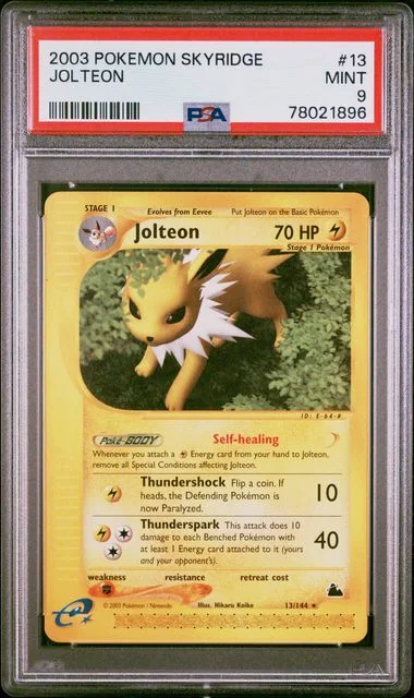 2003 Pokemon Skyridge Jolteon #13 card image