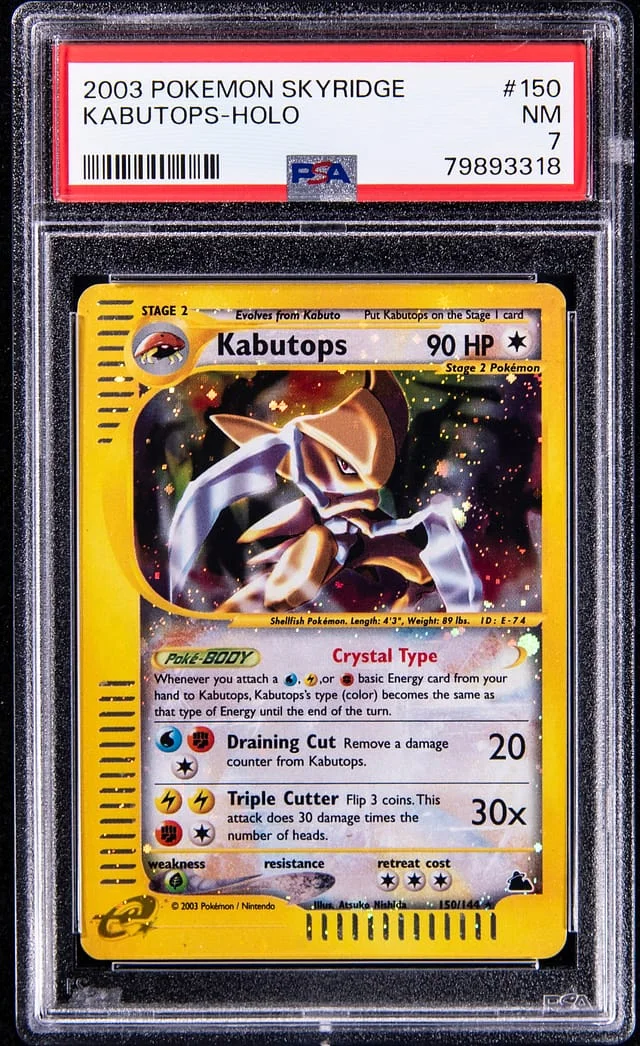 2003 Pokemon Skyridge Kabutops-Holo #150 card image