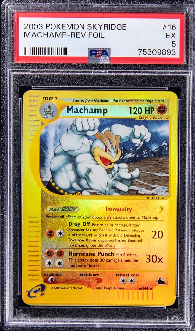 2003 Pokemon Skyridge Machamp-Reverse #16 card image