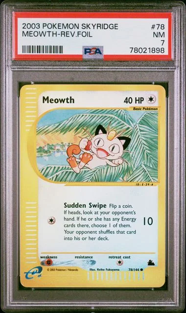 2003 Pokemon Skyridge Meowth-Reverse #78 card image