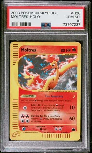 2003 Pokemon Skyridge Moltres-Holo #H20 card image