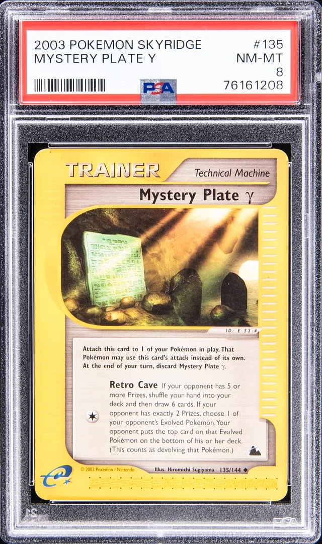 2003 Pokemon Skyridge Mystery Plate Y #135 card image