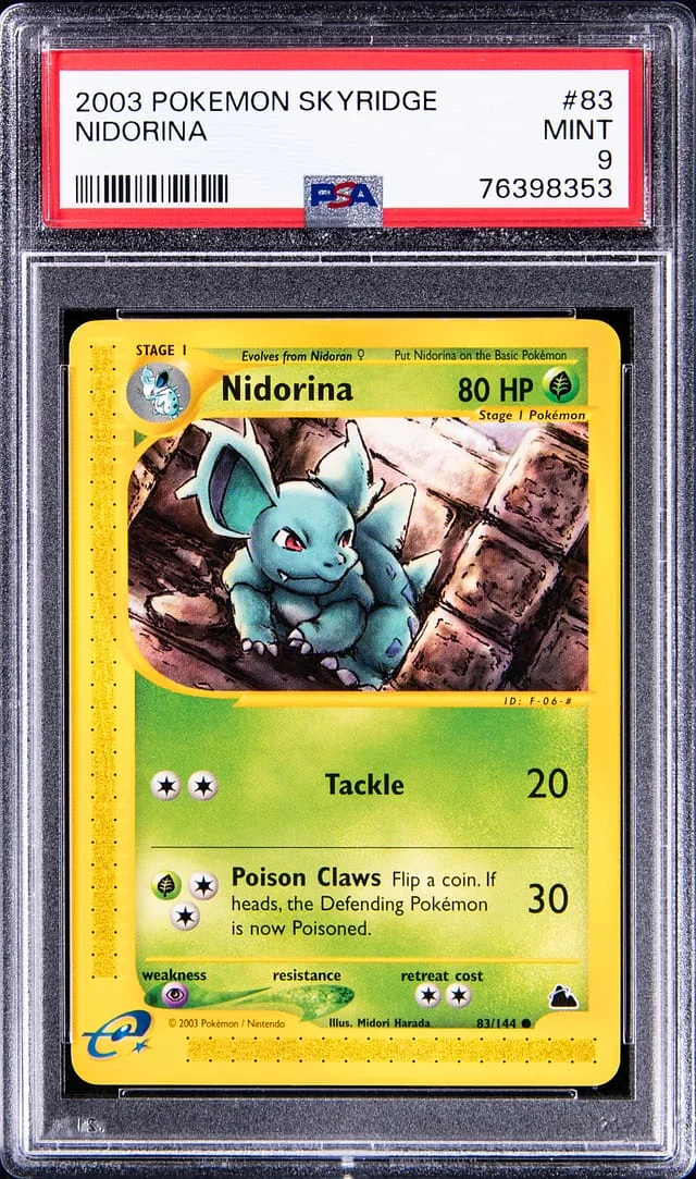 2003 Pokemon Skyridge Nidorina #83 card image