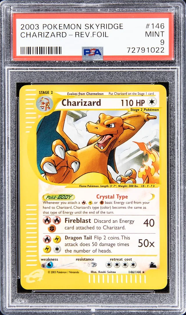 2003 Pokemon Skyridge Rare Holofoil Charizard #146 card image
