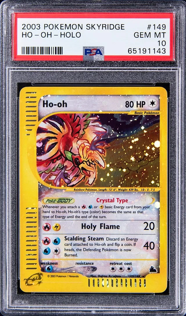 2003 Pokemon Skyridge Rare Holofoil Ho-oh #149 card image