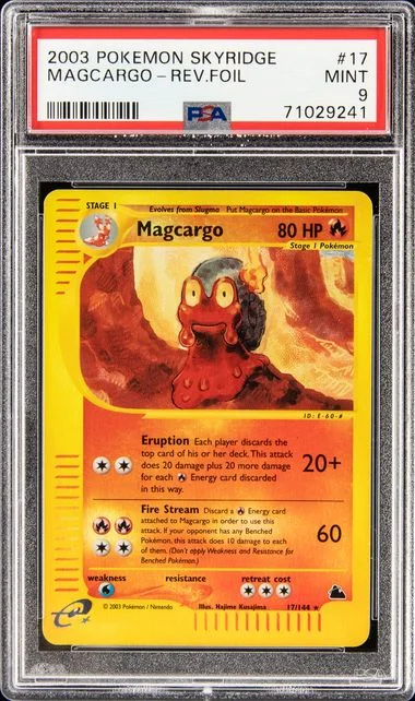 2003 Pokemon Skyridge Rare Reverse Foil Magcargo #17 card image