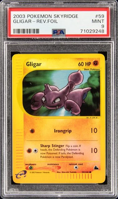 2003 Pokemon Skyridge Reverse Foil Gligar #59 card image