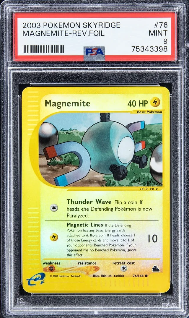 2003 Pokemon Skyridge Reverse Foil Magnemite #76 card image