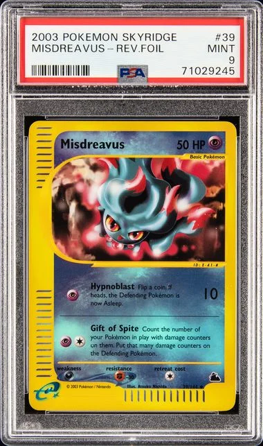 2003 Pokemon Skyridge Reverse Foil Misdreavus #39 card image
