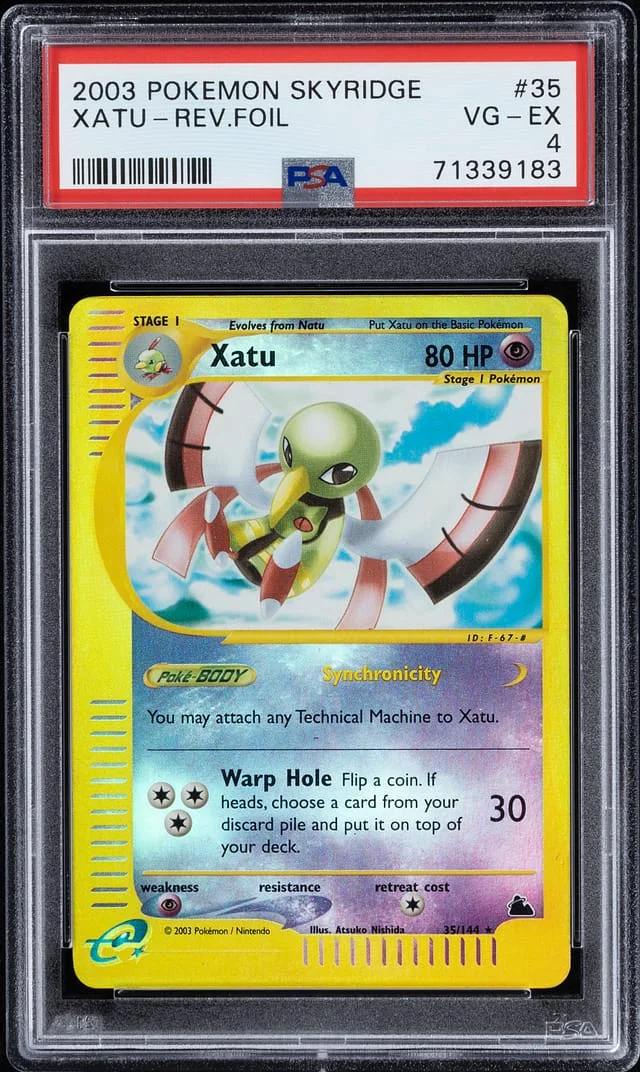 2003 Pokemon Skyridge Reverse Foil Xatu #35 card image
