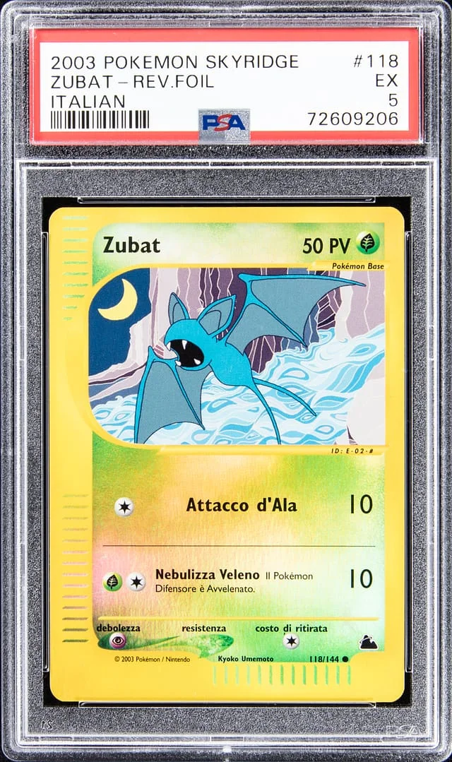 2003 Pokemon Skyridge Reverse Foil Zubat #118 card image