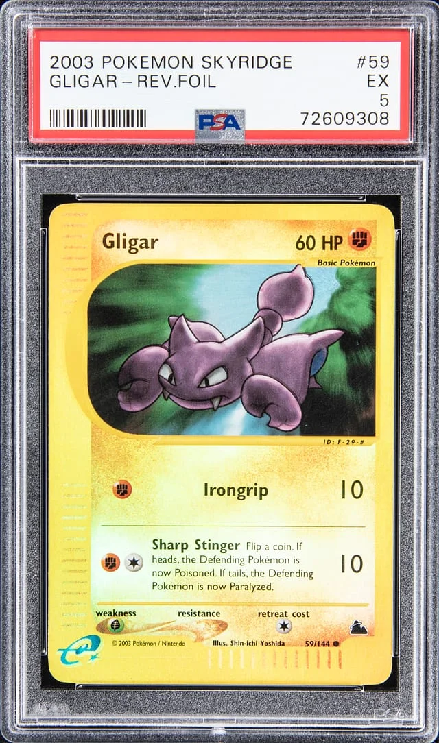 2003 Pokemon Skyridge Reverse Holo Gligar #59 card image