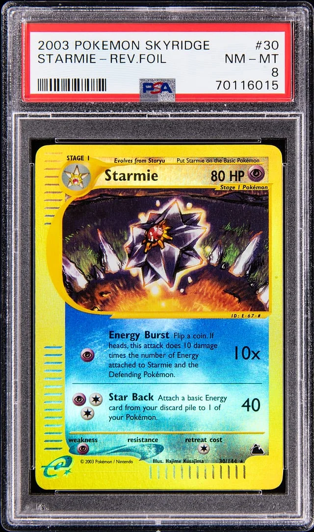 2003 Pokemon Skyridge Reverse Holo Starmie #30 card image