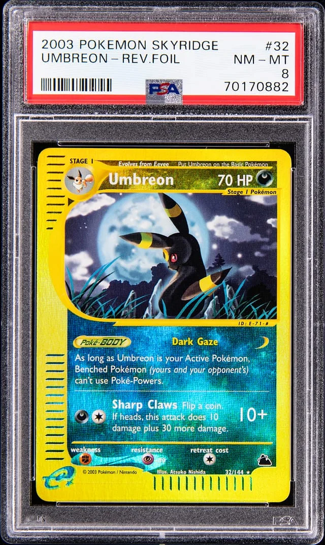 2003 Pokemon Skyridge Reverse Holo Umbreon #32 card image