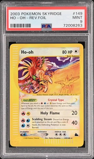 2003 Pokemon Skyridge Secret Rare Reverse Foil Ho-Oh #149 card image