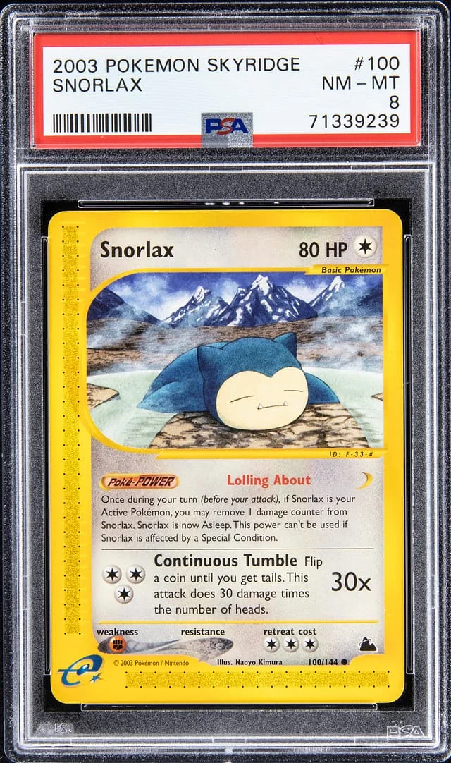 2003 Pokemon Skyridge Snorlax #100 card image