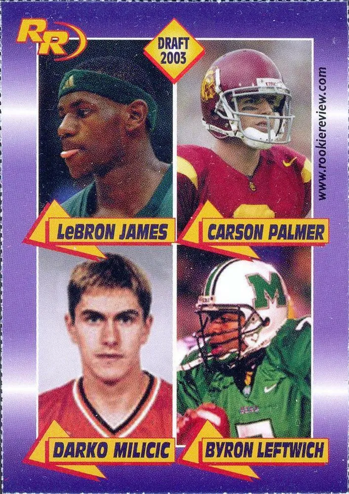 2003 Rookie Review Lebron James #38 card image