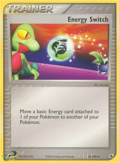 2003 Ruby & Sapphire Energy Switch Uncommon #082/109 Uncommon card image