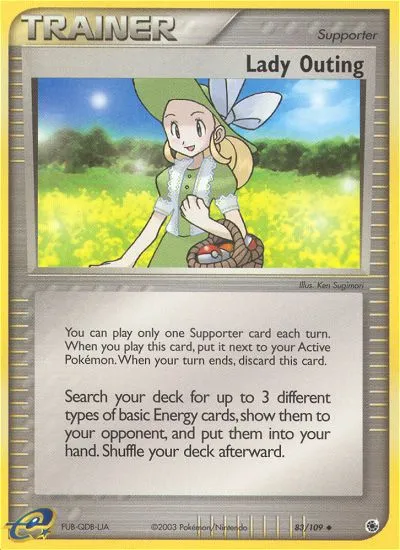 2003 Ruby & Sapphire Lady Outing Uncommon #083/109 Uncommon card image