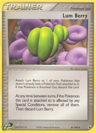 2003 Ruby & Sapphire Lum Berry Uncommon #084/109 Uncommon card image