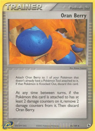 2003 Ruby & Sapphire Oran Berry Uncommon #085/109 Uncommon card image
