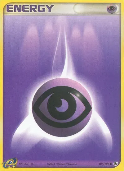 2003 Ruby & Sapphire Psychic Energy Common #107/109 Common card image