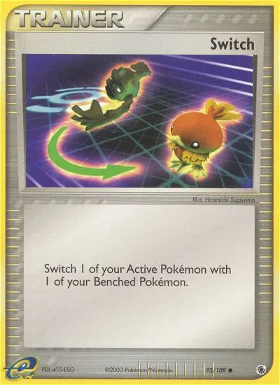 2003 Ruby & Sapphire Switch Common #092/109 Common card image