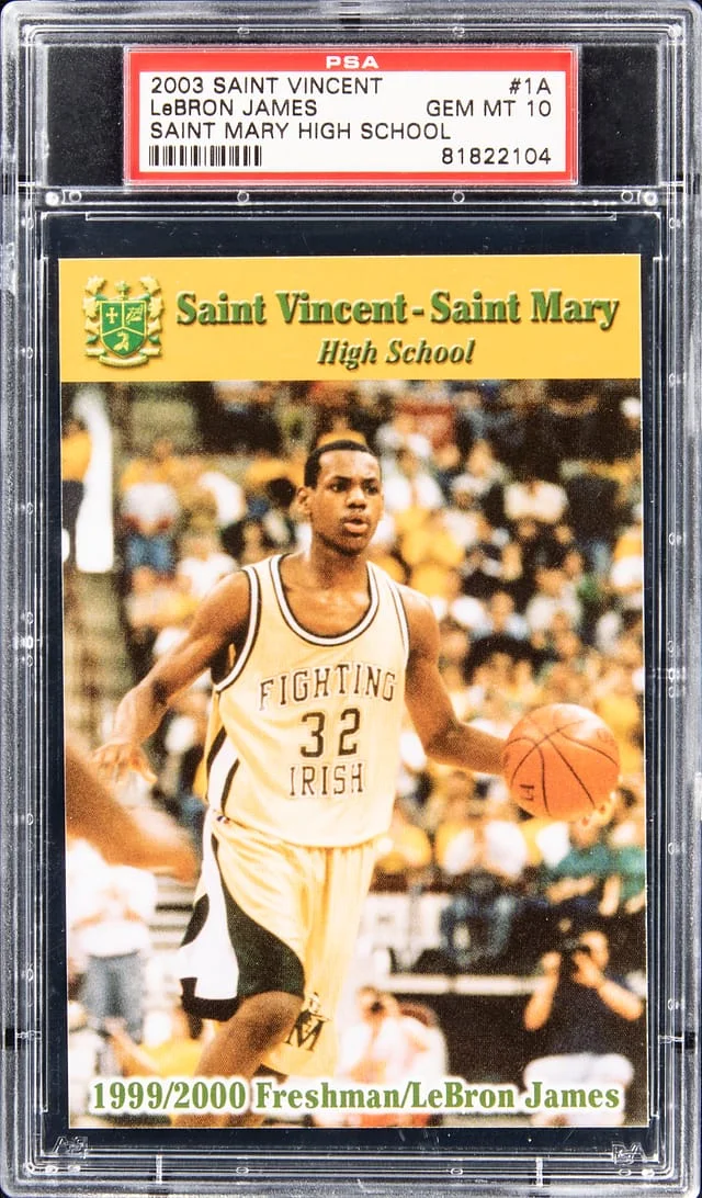 2003 Saint Vincent Saint Mary High School LeBron James #1A card image