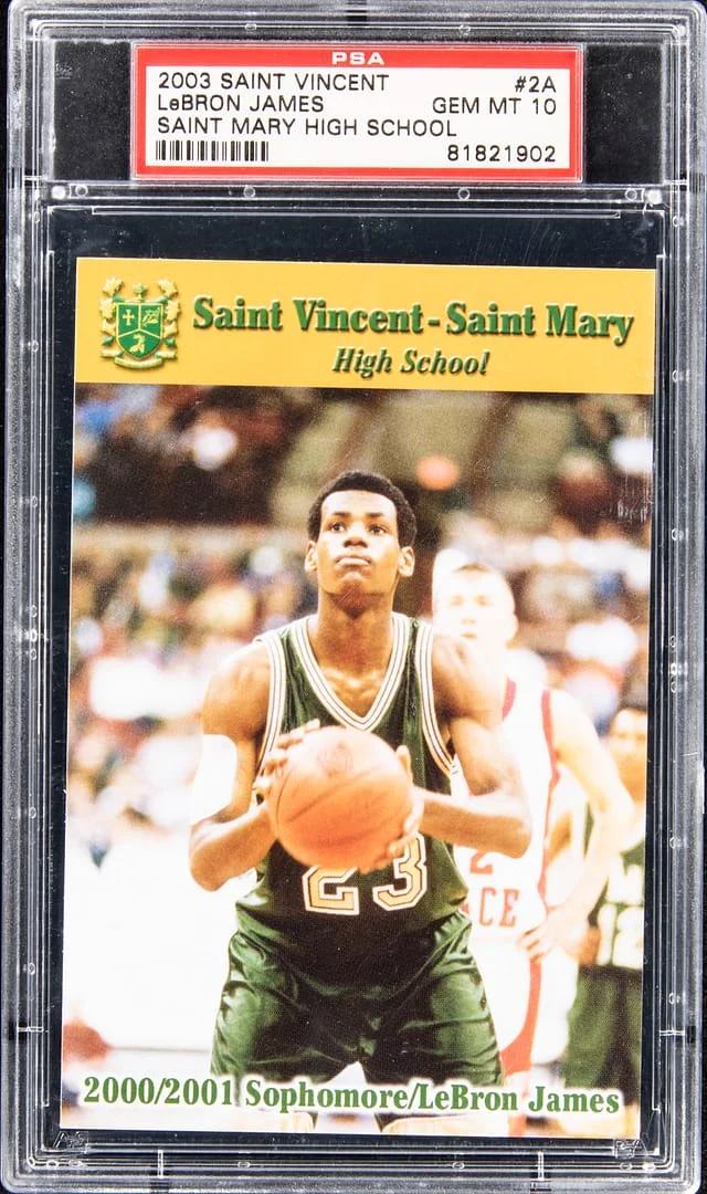 2003 Saint Vincent Saint Mary High School LeBron James #2A card image